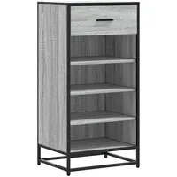 VidaXL Schuhregal Grau Sonoma 48x38x97,5 cm Holzwerkstoff