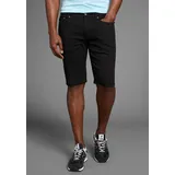 Bruno Banani Jeansshorts BRUNO BANANI "Hutch-Shorts", Herren, Gr. 32, Länge 32, schwarz, Denim/Jeans, Obermaterial: 98% Baumwolle, 2% Elasthan, unifarben, normal kurz, Jeans Jeansshorts, gerade geschnittene kurze Beine, niedrige Leibhöhe