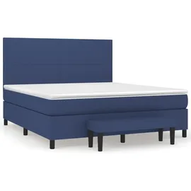 vidaXL Boxspringbett 180 x 200 cm Blau