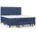 vidaXL Boxspringbett 180 x 200 cm Blau
