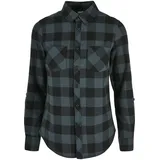 URBAN CLASSICS Turnup Checked Flanell Shirt Blau XS