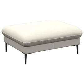 flexlux Pouf Salino Leder 97 x 43 x 76 cm Weiß