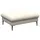 flexlux Pouf Salino Leder 97 x 43 x 76 cm Weiß