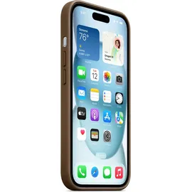 Apple iPhone 15 Feingewebe Case taupe
