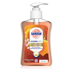 Sagrotan Hygieneseife, feuchtigkeitsspendend, Nachfüller 3279910 , 250 ml - Flasche, Manuka Honig