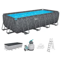 BESTWAY APX365TM Winterfestes Frame Pool Komplett-Set 549 x 274 x 132 cm inkl. Sandfilteranlage