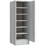 furnicato Schuhschrank Schuhregal Grau Sonoma 32x35x92 cm Holzwerkstoff (1-St) - 2 Jahre Gewährleistung - mind. 14 Tage Rückgaberecht - Grau