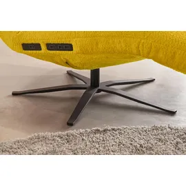 KAWOLA Relaxliege LETICIA Polyester 70 x 100 x 200 cm Gelb mit Nackenkissen