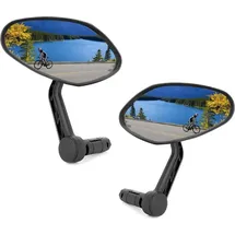 ARKHAM Fahrradspiegel 2 Stück HD Auto-Grad Glas oval verstellbar