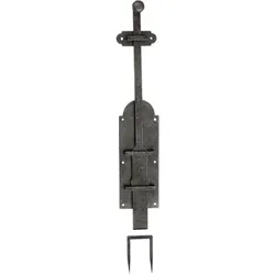 Türriegel Klam, 450 mm, Eisen alt gebürstet
