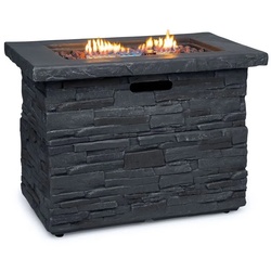 blumfeldt Feuerschale Anafi, (Set), Gasheizgerät terrassenheizstrahler Outdoor grau