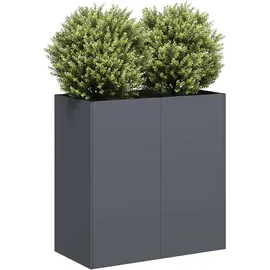vidaXL Pflanzkübel 120 x 40 x 40 cm Anthrazit