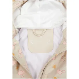 Sterntaler Regenjacke ungefüttert Wolken beige | mehrfarbig, 86