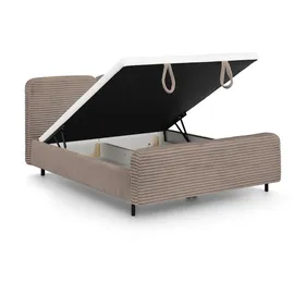 beautysofa LEA 180 x 200 cm Beige/Bronze