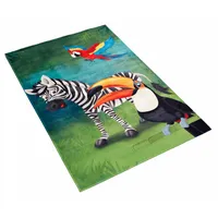 Böing Carpet Kinderteppich »Lovely Kids 402«, rechteckig, Motiv Zebra, Kinderzimmer, bunt