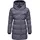 Ragwear Damen langer Wintermantel mit Kapuze warmer Steppmantel mit angesagtem Hahnentritt Muster wasserdicht und atmungsaktiv Niara Print YOUMODO Lavender Gr. L - L