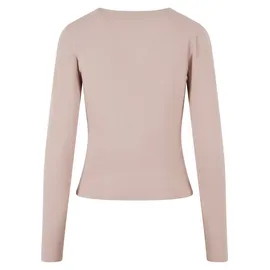 URBAN CLASSICS Ladies Basic Super Slim Longsleeve Rosa XL