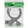 InLine Strom-Verlängerung Schutzkontakt Stecker gewinkelt / Buchse, schwarz, 1m,