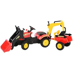 HOMCOM Tretauto Stahl, Kunststoff