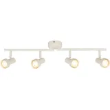Briloner Deckenlampe 4-flammig schwenkbar Altweiß