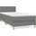 vidaXL Boxspringbett 100 x 200 cm Dunkelgrau