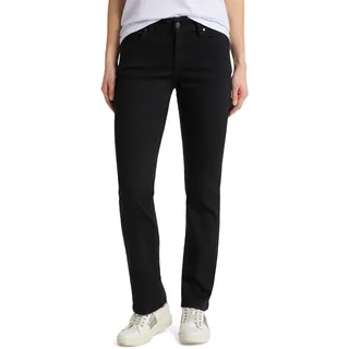 Mustang Regular-fit-Jeans "Julia", Damen, Gr. 30, Länge 30, schwarz (midnight schwarz), Denim/Jeans, Obermaterial: 65% Baumwolle, 31% Polyester, 4% Elasthan, unifarben, regular fit knöchellang, Jeans, im Five-Pocket Style