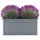 furnicato Garten-Hochbeet Verzinkter Stahl 100 x 40 x 45 cm Grau