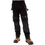 Juicy Trendz® Bundhose Arbeitshose Herren Holster Arbeitshose Cargohose Arbeitshosen Für Herren Arbeitshosen Männer - 40W / 30L