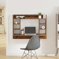 VidaXL Wandmontageschreibtisch Alte Eiche 105x48x75 cm Holzwerkstoff