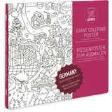 OMY Giant Coloring Poster 70 x 100, Deutschland: Riesenposter zum Ausmalen