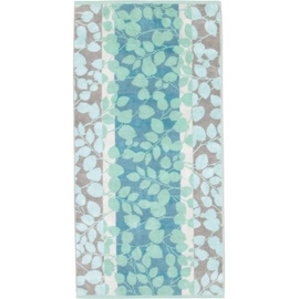 CAWÖ Noblesse Harmony Floral Duschtuch 80 x 160 cm jade
