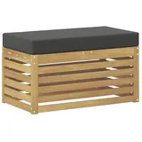 vidaXL Hocker Bank 80 x 43 x 45 cm Weiß