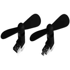 Xlayer Colour Line Mini USB-Ventilator Schwarz