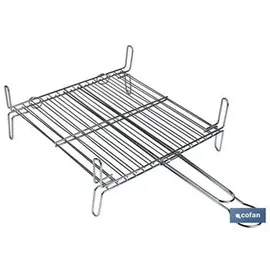 Cofan Doppelter Verzinkter Grill, 25x25cm