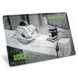 Festool 100 Jahre Blechschild Retro Maschinen MES-FT1 100Y