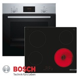 Bosch Herdset Einbaubackofen + Glaskeramik Kochfeld Touch Kontrol NEU&OVP