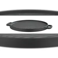 GSW Grillplatte Ø 30 cm Gusseisen schwarz