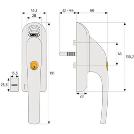 ABUS FG300A Weiß