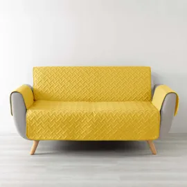 Douceur d'intérieur Matratzenschoner, 223 x 179 cm, Mikrofaser, unifarben, Lounge, Gelb