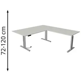 Kerkmann Winkelschreibtisch Move 3 Lichtgrau
