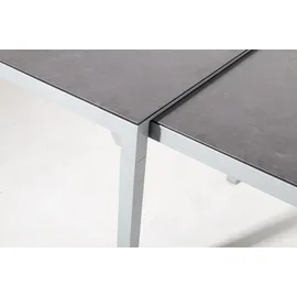 Gardissimo Faro Ausziehtisch 160-260 x 90 x 76 cm Silber