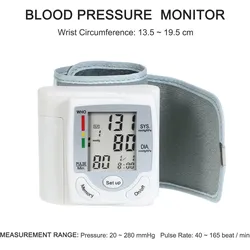 Automatisches Blutdruckmessgerät Handgelenk-Blutdruckmessgerät LCD-Digitalanzeige Medizinischer Haushaltsgebrauch