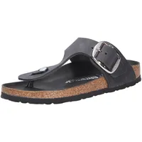 Birkenstock Gizeh Große Schnalle Schmaler Sitz, Schwarz - 39,5 - Schwarz - 39,5