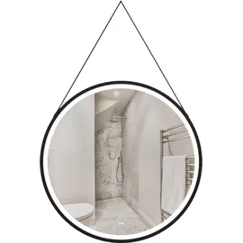 Home Deluxe - LED-Spiegel FIANA - 40 cm - Rund - 3 verschiedene Lichtfarben - Antibeschlagssystem - 38 Watt Gesamtleistung I Wandspiegel Badspiegel Mit Beleuchtung Rund