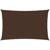 vidaXL Sonnensegel Oxford-Gewebe Rechteckig 5x8 m Braun
