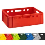 Buri Fleischkiste Metzgerkiste Eurobox E2 Rot 60x40x20cm