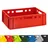 Buri Fleischkiste Metzgerkiste Eurobox E2 Rot 60x40x20cm