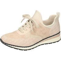 Rieker Gr. 40, rosa (creme, rosé) Damen Schuhe Classic Schnürschuhe