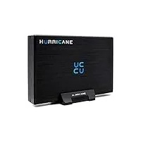 HURRICANE GD35612 Externe Festplatte 2TB 3,5" USB 3.0 Aluminium HDD mit Netzteil für PC, TV, Ps4, Ps5, Xbox Laptop kompatibel mit Windows mac Linux