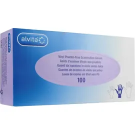 Alliance Healthcare Deutschland GmbH Alvita Vinyl Untersuchungshandschuhe puderfrei M